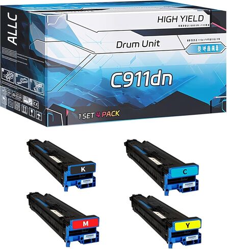 ALLC Compatible for Okidata OKI C911dn Drum Unit Work for Okidata OKI C911 C911dn C931dn C941dn Printers, with Chip, High Yield 40000 Pages, Clear Printing (Black) in Saudi Arabia