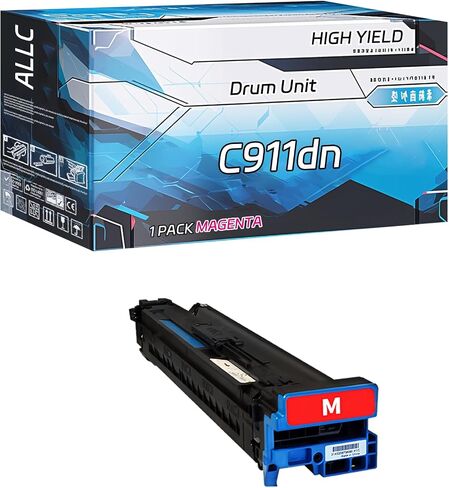 ALLC Compatible for Okidata OKI C911dn Drum Unit Work for Okidata OKI C911 C911dn C931dn C941dn Printers, with Chip, High Yield 40000 Pages, Clear Printing (Black) in Saudi Arabia