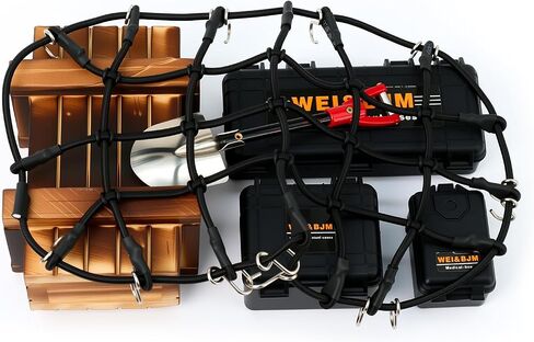 1/10 RC Crawler Roof Decoration Simulation Parts(Luggage Net,Wood Box,Tool Box,Shovel) in Saudi Arabia