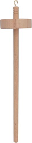 Wooden Drop Spindle Top Whorl Hand Carved Beechwood Yarn Spinning Wheel Tool for Beginners and Advanced Users for Knitting Crocheting and DIY Crafts in Saudi Arabia