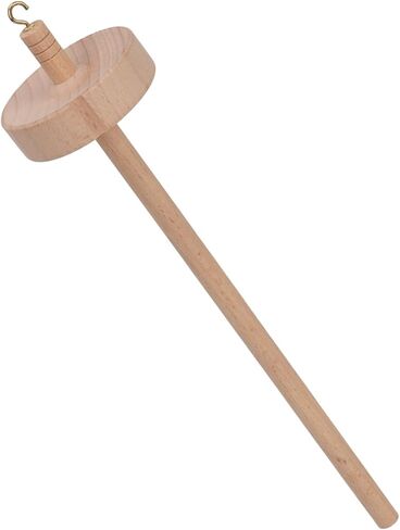 Wooden Drop Spindle Top Whorl Hand Carved Beechwood Yarn Spinning Wheel Tool for Beginners and Advanced Users for Knitting Crocheting and DIY Crafts in Saudi Arabia
