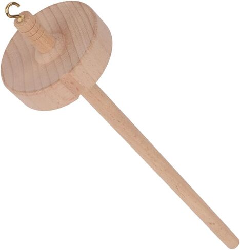 Wooden Drop Spindle Top Whorl Hand Carved Beechwood Yarn Spinning Wheel Tool for Beginners and Advanced Users for Knitting Crocheting and DIY Crafts in Saudi Arabia