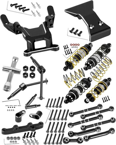 RC Upgrades Part for 1/24 Micro-B,1/28 Micro-T,Driveshafts w/Wheel Hex,Shock Absorber,Turnbuckles,Steering,Front Bulkhead & Bumper,Navy Blue in Saudi Arabia