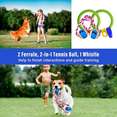 Dog Agility Course Backyard Set,Portable Agility Training Equipment for Dogs, Build Dog Obstacle Course Backyard with 9.8ft Dog Tunnel, Weave Poles, Hoop Jumps, Collapsibly Water Bowl & More in Saudi Arabia