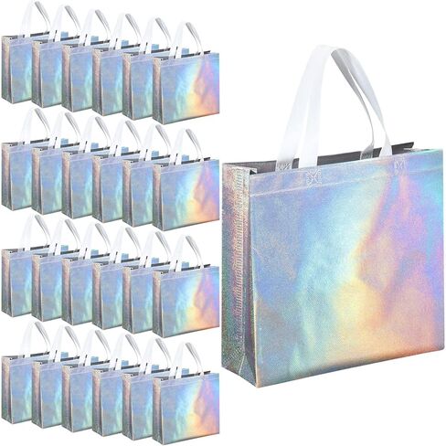Eccliy 60 Pcs Reusable Gift Tote Bags Housekeeping Appreation Grocery Shopping Bag with Handles for Bridesmaid Wedding(Gold) in Saudi Arabia
