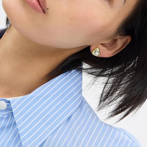 COACH Stone Heart Stud Earrings in Saudi Arabia