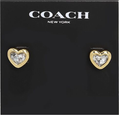 COACH Stone Heart Stud Earrings in Saudi Arabia