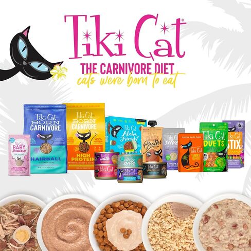 Tiki Cat Silver Mousse Wet Cat Food, Tuna, Mackerel & Pumpkin in Broth, 2.8 oz. Pouch (12 Count) in Saudi Arabia