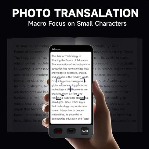 جهاز المترجم اللغوي غير متصل ، M80 ChatGpt Fructant Translator No WiFi ضروري ، 142 لغة في اتجاهين في الوقت الفعلي ترجمة الصوت والتسجيل والصورة الترجمة من أجل التعلم التجاري للسفر in Kuwait