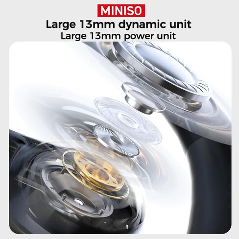 MINISO MS203 ترجمة سماعات الأذن مفتوحة سماعة رأس الأذن Bluetooth 6.0 OWS AI تدعم 134 لغة براعم الأذن اللاسلكية مع earhooks IPX5 Bluetooth Bluetooth Black （مع AI） in Kuwait