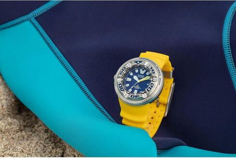 Citizen Men's Promaster Dive Eco-Drive Watch, 3-Hand Date, Polyurethane Strap, ISO Certified, Anti-Reflective Curved Crystal, Screw-Back Case and Crown in Saudi Arabia