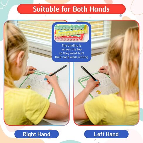 Grooved Writing Books for Kids 3-5, 6-10 with Positive Affirmations & Mindfulness; Magic Grooved Writing Practice for Kids; Teacher Must Haves for Preschool, Kindergarten or Elementary Kids Books. in Saudi Arabia