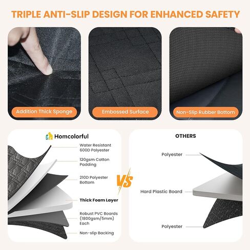 Homcolorful Dog Hammock for Car,Waterproof & Mesh Window,Dog Car Seat Cover for Back Seat,Backseat Dog Cover,Back Seat Protector for Dog,Pet Car Seat Cover for Sedan,SUV in Kuwait