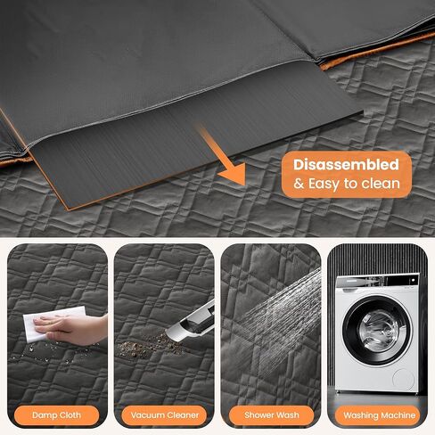 Homcolorful Dog Hammock for Car,Waterproof & Mesh Window,Dog Car Seat Cover for Back Seat,Backseat Dog Cover,Back Seat Protector for Dog,Pet Car Seat Cover for Sedan,SUV in Kuwait