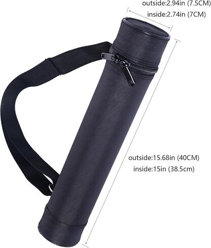 MTG Playmat Tube Case Storiage Bag PVC Hard Inner Tube Heavy Protection Anti-wear Waterproof Oxford Cloth Adjustable Shoulder Strap Fits 14in and 15in Playmats in Saudi Arabia