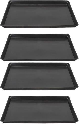 UPKOCH 4pcs Parrot Toilet Pan Replacement Tray for Bird Cage Small Dog Crate Bunny Cage Bottom Tray for Easy Cleaning and Maintenance in Saudi Arabia