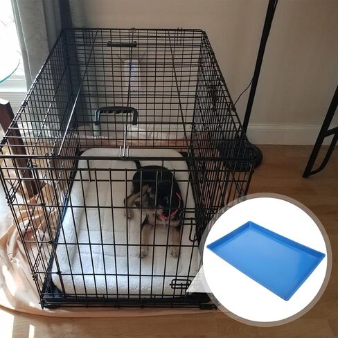 Hanabass Dog Crate Tray Plastic Pet Pet Pet سهلة إلى أسفل الدرج للكلاب والحيوانات الأليفة لاستخدام الوزن الخفيف وسلس in Kuwait