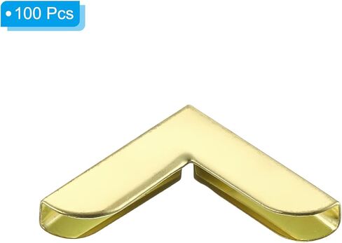 PATIKIL 20mm Metal Book Corners,100pcs Photo Corners Book Corners Protector Retro Metal Decorative for Crafting Scrapbook Photo Album Book Binding,Silver Tone in Saudi Arabia