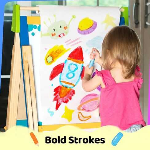 Ohuhu 36 Colors عصي طلاء من أعمدة ، طلاء منغاري قابلة للغسل للأطفال ، تجفيف سريع ، غير سامة للرسم ، الكتابة على الجدران ، يعمل بشكل رائع على قماشية خشبية من الزجاج الزجاجي الصخور in Kuwait