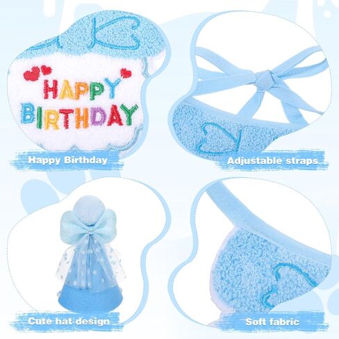 زي عيد ميلاد القط ، زرقاء كات مريلة وقبعة عيد ميلاد مع أرقام ذهبية ، عيد ميلاد هريرة باندانا الزي مريلة لزخارف عيد ميلاد الحيوانات الأليفة in Kuwait