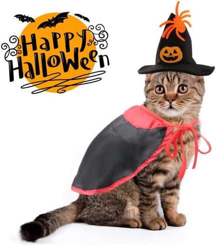 Rypet Pet Halloween Angel Costume - White Angel Feather Wings Halloween Cosplay Dress Up Accessories Puppy Cat Costume for Party Decoration in Saudi Arabia