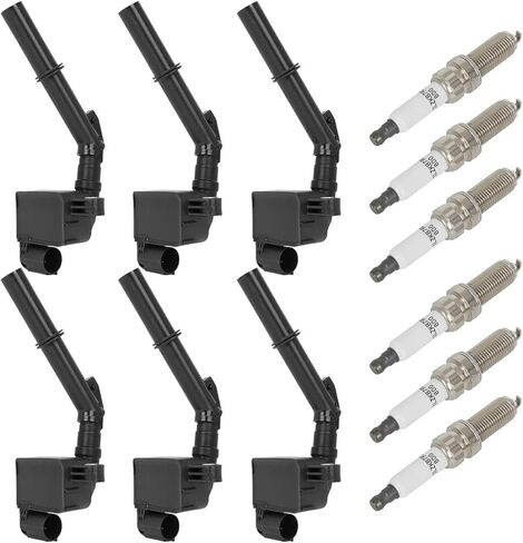 ECCPP Ignition Coil Packs Compatible for Cherokee for Jeep Grand for Cherokee for Jeep TJ/Wrangler 4.0L L6 01 02 03 04 05 06 Replacement for UF296 C1230 C1263 56041476AA in Saudi Arabia