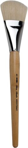 Silver Brush Limited 800350 Silver Jumbo Filbert Brush ، الجداريات الكبيرة ، الرسامين والأثاث ، الحجم 50 ، مقبض متوسط ​​الطول in Kuwait