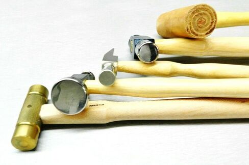 JTS Jewelry Making Hammers مطاردة ، Ball Peen ، صانع الساعات ، النحاس والمقاطع ذات الجلد الخام الناعم 5 مساءً in Kuwait