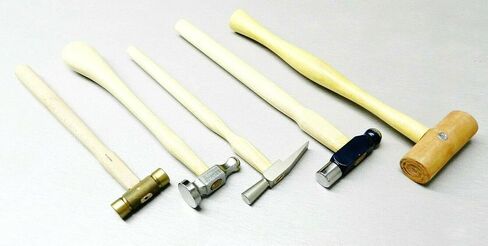 JTS Jewelry Making Hammers مطاردة ، Ball Peen ، صانع الساعات ، النحاس والمقاطع ذات الجلد الخام الناعم 5 مساءً in Kuwait