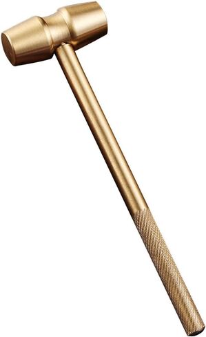 Mini Brass Hammer Multifunction Copper Hammer Golden Sledge Hammer Lobster Crab Mallet Nutcracker Hammer Screwdriver Hand Tools for Watchmaker Jewelers Supplies in Saudi Arabia