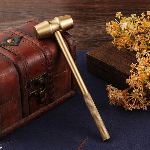 Mini Brass Hammer Multifunction Copper Hammer Golden Sledge Hammer Lobster Crab Mallet Nutcracker Hammer Screwdriver Hand Tools for Watchmaker Jewelers Supplies in Saudi Arabia