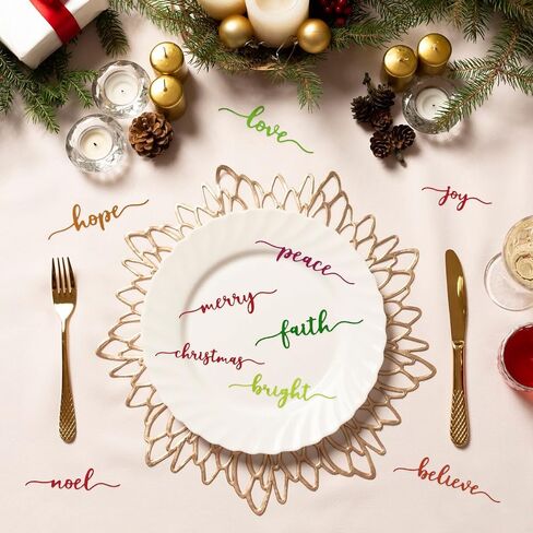 12pcs Christmas Words Die Cuts for Card Making Christian Words Merry Christmas Blessed Believe Faith Love Hope Metal Cutting Dies for Craft Scrapbook Journal Table Plates Decor in Saudi Arabia