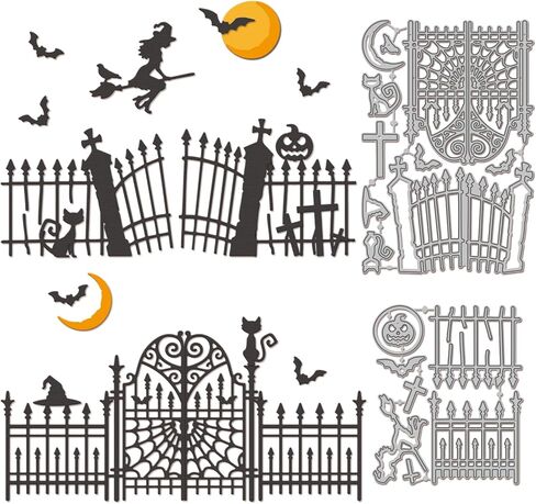 Globleland Halloween Pumpkin Coffee Cut Dies for Card Making Cat Ghost Bat Cut Die for Diy Scrapbooking Journal Decoring Paper Craft Decor in Saudi Arabia