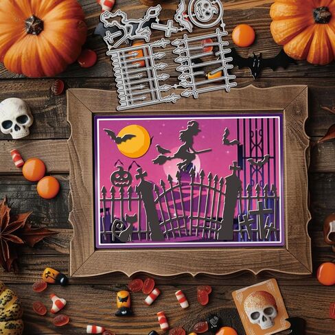 Globleland Halloween Pumpkin Coffee Cut Dies for Card Making Cat Ghost Bat Cut Die for Diy Scrapbooking Journal Decoring Paper Craft Decor in Saudi Arabia