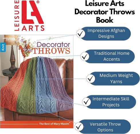 Decorator Throws: Knit (Best of Mary Maxim) in Saudi Arabia