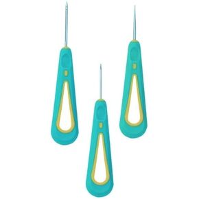 3 Pcs Green Candle Making Punch Needle Tool Set, Round Hole Cone Hand Drills Punch Needle Candles Wick Tools for DIY Silicone Mould Making Punch Candle Making,Round Hole Punch Wicking Needle Tools in Kuwait