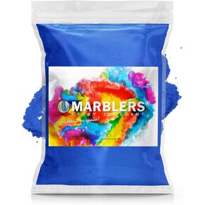 MARBLERS Blue Mica Powder Colorant [Fine Navy] 3oz (85g) | Cosmetic | Epoxy Resin Pigment | Dye | Non-Toxic, Vegan, Cruelty-Free | Lip Gloss, Nails, Body Butter | Bath Bomb, Candle & Soap Making in Kuwait