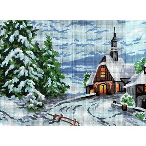 Needlepoint Painted Canvas Cross Stitch Tapestry Gobbelin - Landscape. 16 "x20" من مجموعة D'Art 10330 in Kuwait