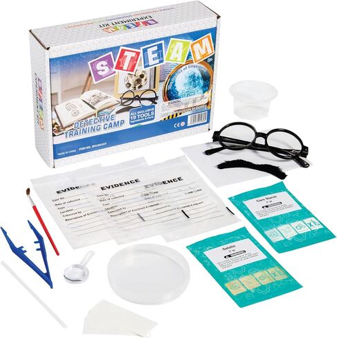 Fun Express Steam Detective Training Camp - Interactive Science & Mystery Kit for Kids - Fun-Filled Training Camp for Aspiring Young Detectives - Explore Science, Technology & Mystery in Saudi Arabia