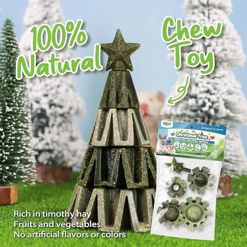 Teewy Christmas Tree Guinea Pig Toys ، الخضار الطبيعية ، الفواكه والتيموثاوس ، ألعاب Hamster مضغ للأسنان ، إثراء ألعاب خنزير غينيا ، ألعاب مضغ الحيوانات الصغيرة للشينشيلا ، الهامستر ، الفئران ، الجيربيل in Kuwait
