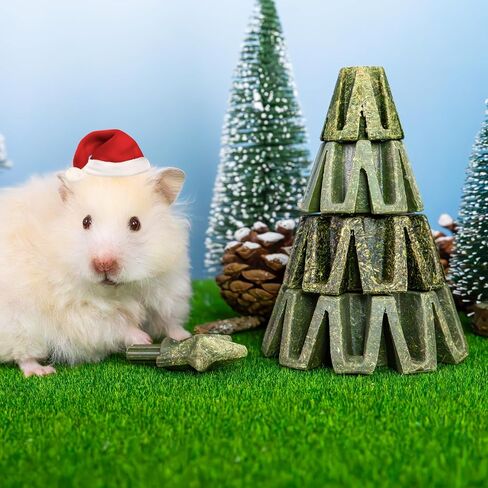 Teewy Christmas Tree Guinea Pig Toys ، الخضار الطبيعية ، الفواكه والتيموثاوس ، ألعاب Hamster مضغ للأسنان ، إثراء ألعاب خنزير غينيا ، ألعاب مضغ الحيوانات الصغيرة للشينشيلا ، الهامستر ، الفئران ، الجيربيل in Kuwait