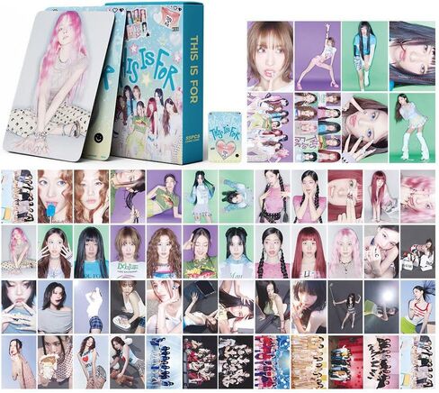 مرتين من البطاقات الضوئية 2025 بطاقات LOMO الجديدة ، بطاقات مرتين لمجموعة المشجعين (55pcs-Blue) in Saudi Arabia