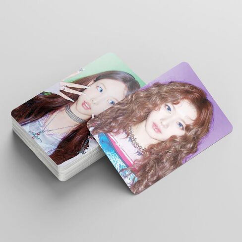 مرتين من البطاقات الضوئية 2025 بطاقات LOMO الجديدة ، بطاقات مرتين لمجموعة المشجعين (55pcs-Blue) in Saudi Arabia