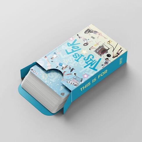 مرتين من البطاقات الضوئية 2025 بطاقات LOMO الجديدة ، بطاقات مرتين لمجموعة المشجعين (55pcs-Blue) in Saudi Arabia