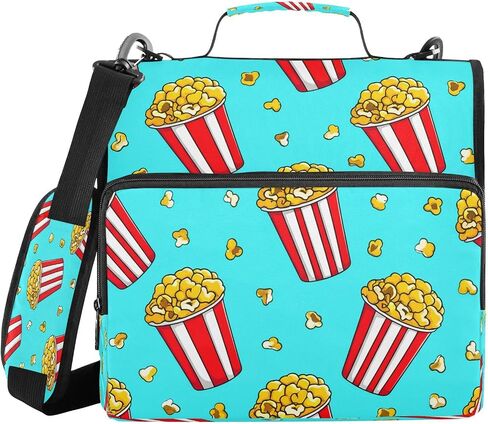 يحتوي Bink Bow Zipper Binder ، حقيبة موثق من 3 بوصات بحجم 1.5 بوصة على 500 صفحة ، منظم سحاب متعدد الجيبات مع حزام ومقبض قابل للتعديل in Kuwait