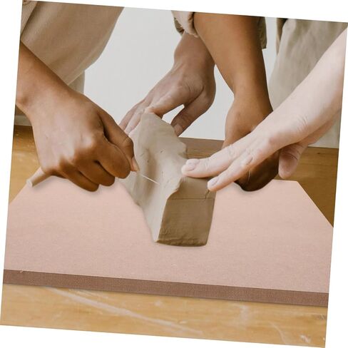 Gadpiparty Wooden Clay Drying Board Durable Fiberboard Pottery Tray for Ceramic Art Projects Lightweight Square Wedging Board for Studio and Outdoor Use in Saudi Arabia