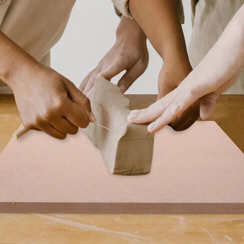 ARTIBETTER Wooden Pottery Drying Board 30cm for Clay Art Sculpting Square Fiberboard Tool for Pottery Studio and Outdoor Use Portable Wedging Board for Artists in Saudi Arabia