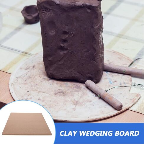 ARTIBETTER Wooden Pottery Drying Board 30cm for Clay Art Sculpting Square Fiberboard Tool for Pottery Studio and Outdoor Use Portable Wedging Board for Artists in Saudi Arabia