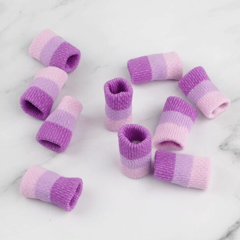20pcs واقي إصبع الكروشيه ، يغطي إصبع 3.9 بوصة الأكمام إصبع الكروشيه لوقاية حاكمة أصابع الحياكة ، وسادة إصبع التنفس للكتابة in Kuwait