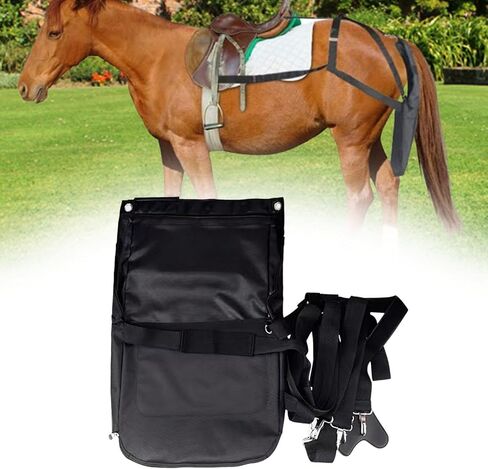 Horse Diaper Manure Bag Pony Poop Storage Bag Oxford Horse Poop Bag Catcher Equine Manure Bag for Riding Barn Saddle Garden, 51cmx39cm in Saudi Arabia
